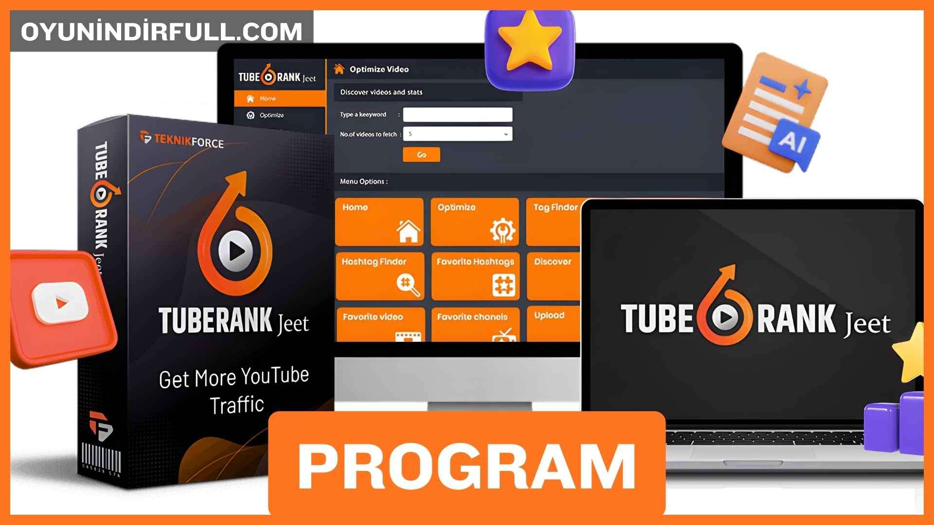 TubeRank Jeet AI Pro + ChatGPT Plus Full İndir Pc 1 tuberankfullindir