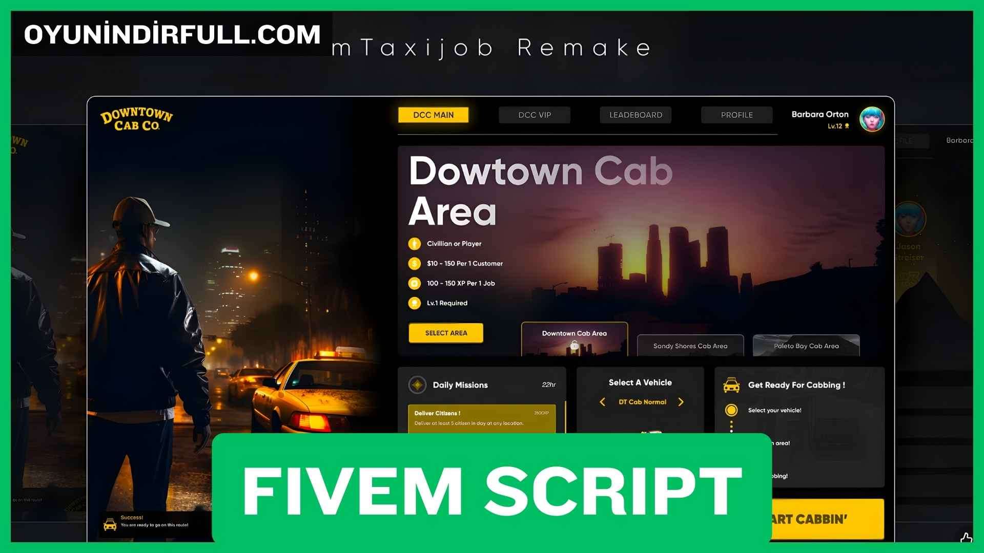 Fivem Taxi Job Script